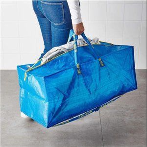Ikea Frakta Storage Bag - Blue -- SET OF 3